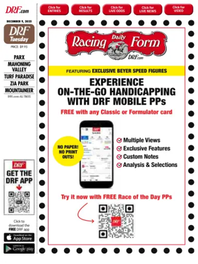 Cover of Daily Racing Form National Digital Edition