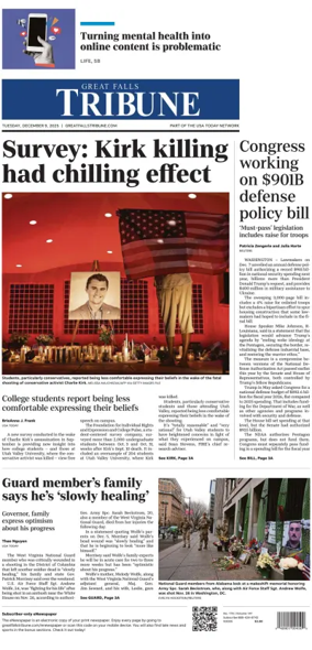 Cover of Great Falls Tribune