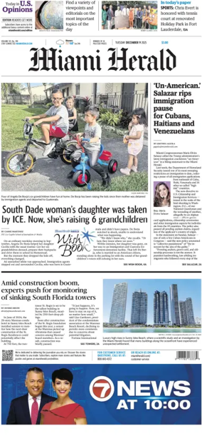 Cover of Miami Herald