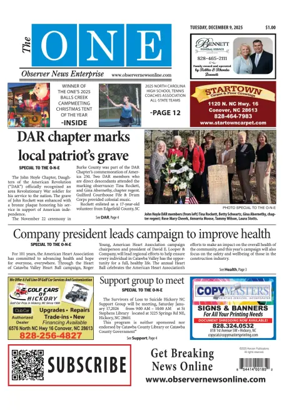 Cover of Observer News Enterprise