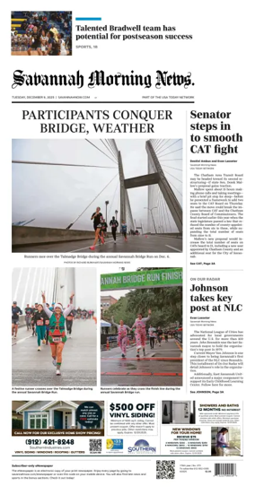 Cover of Savannah Morning News