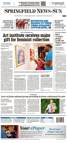 Cover of Springfield News-Sun