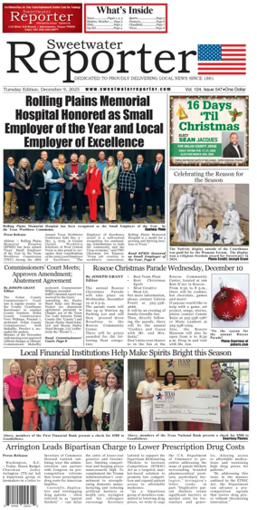 Cover of Sweetwater Reporter