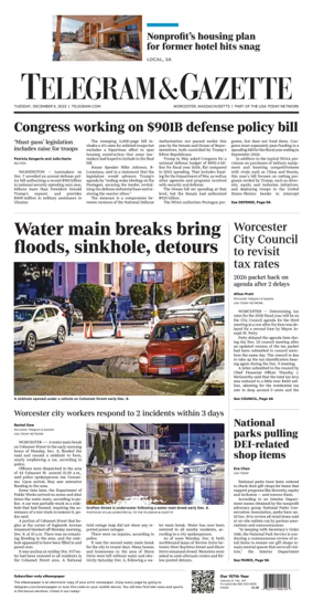 Cover of Telegram & Gazette