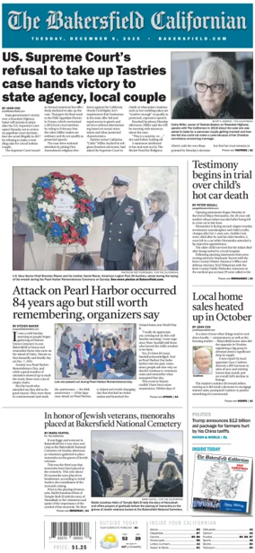 Cover of The Bakersfield Californian