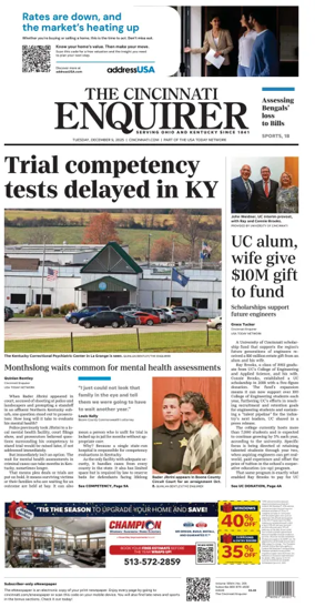 Cover of The Cincinnati Enquirer