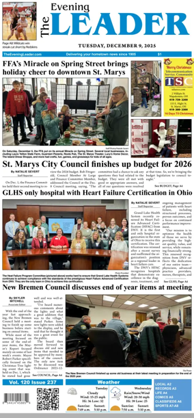 Cover of The Evening Leader