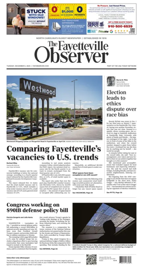 Cover of The Fayetteville Observer