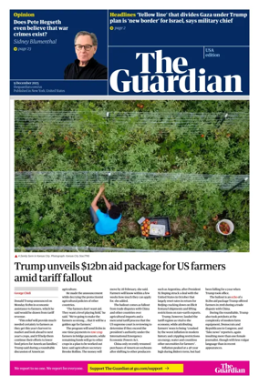 Cover of The Guardian (USA)