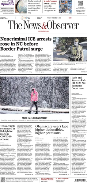 Cover of The News & Observer