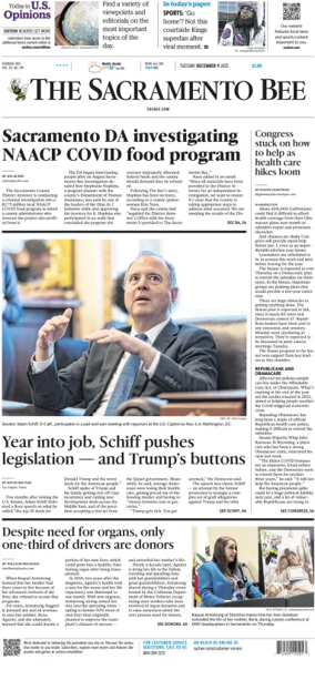 Cover of The Sacramento Bee