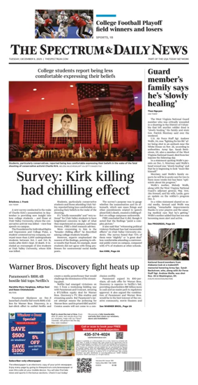 Cover of The Spectrum & Daily News