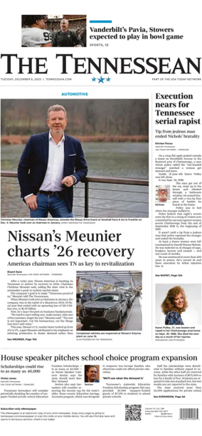 Cover of The Tennessean