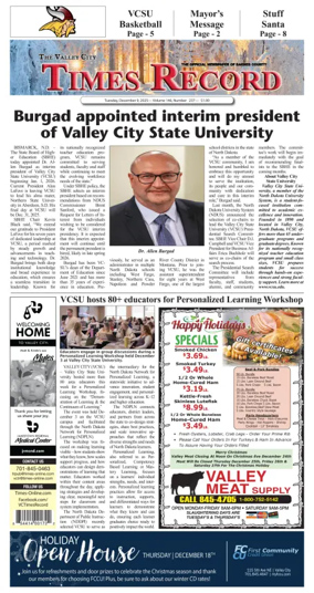 Cover of Valley City Times-Record