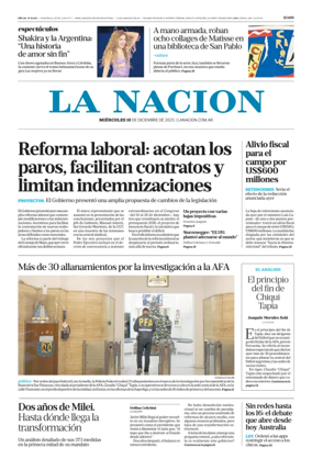 Cover of La Nacion