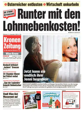 Cover of Kronen Zeitung