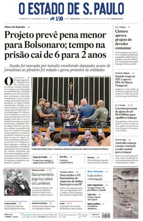 Cover of O Estado de S. Paulo