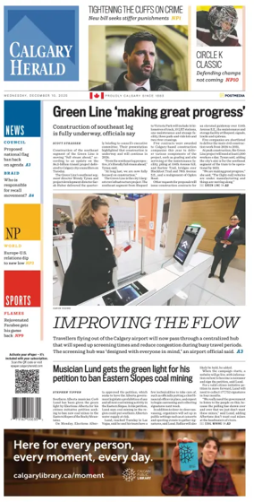 Cover of Calgary Herald