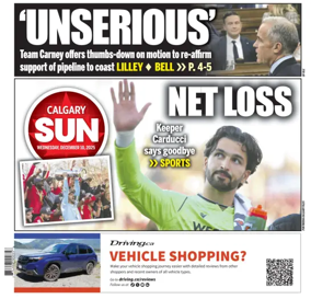 Cover of Calgary Sun