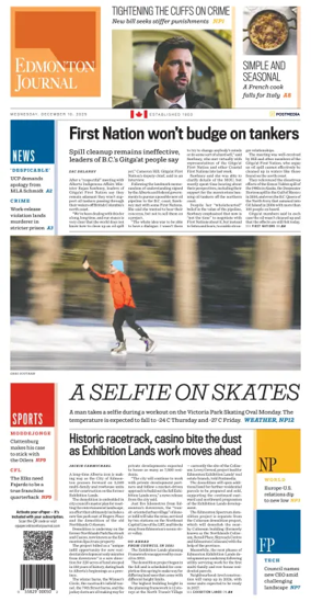 Cover of Edmonton Journal