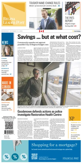 Cover of Regina Leader-Post