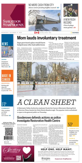 Cover of Saskatoon StarPhoenix
