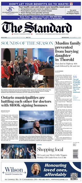Cover of The Standard (St. Catharines)