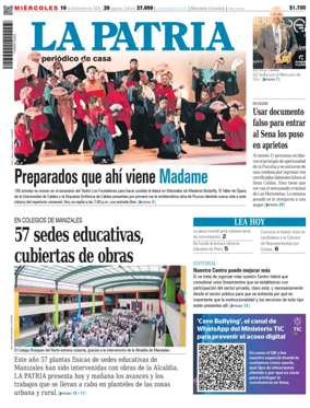 Cover of La Patria (Colombia)