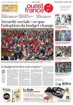 Cover of Ouest France (Caen)