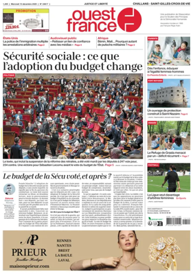 Cover of Ouest France (Challans / Saint-Gilles-Croix-de-Vie)