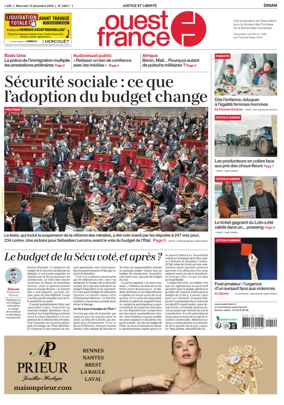 Cover of Ouest France (Dinan)