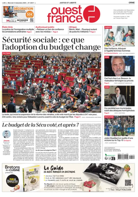 Cover of Ouest France (Orne)