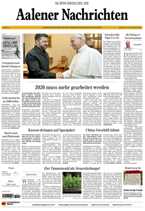 Cover of Aalener Nachrichten