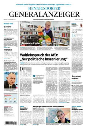 Cover of Hennigsdorfer Generalanzeiger
