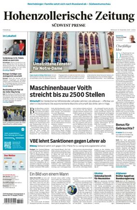 Cover of Hohenzollerische Zeitung