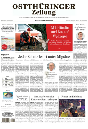 Cover of Ostthüringer Zeitung (Saale-Holzland-Kreis)