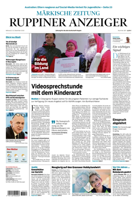 Cover of Ruppiner Anzeiger