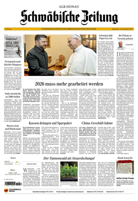Cover of Schwaebische Zeitung (Alb-Donau)