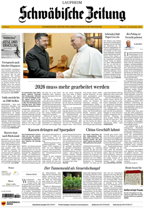 Cover of Schwabische Zeitung (Laupheim)
