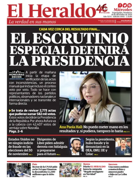 Cover of Diario El Heraldo