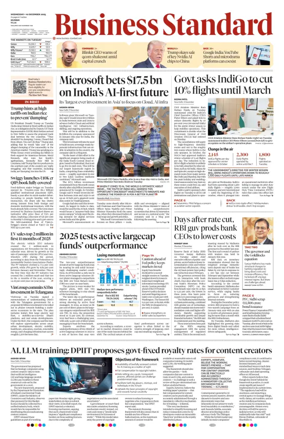 Cover of Business Standard