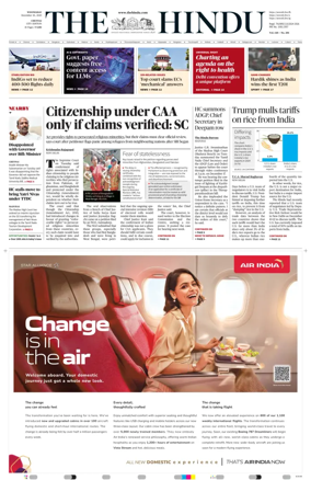 Cover of The Hindu (Chennai)