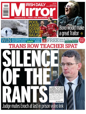 Cover of Irish Daily Mirror