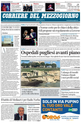 Cover of Corriere del Mezzogiorno (Puglia)