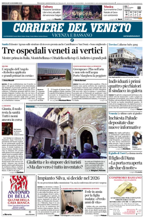 Cover of Corriere del Veneto (Vicenza e Bassano)