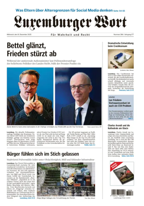 Cover of Luxemburger Wort