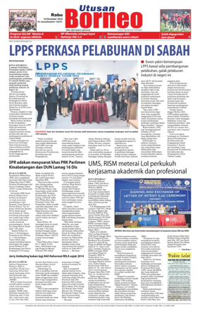 Cover of Utusan Borneo (Sabah)