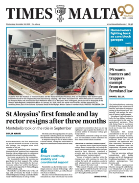 Cover of Times of Malta