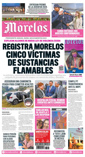 Cover of Diario de Morelos