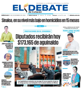 Cover of El Debate de Culiacán